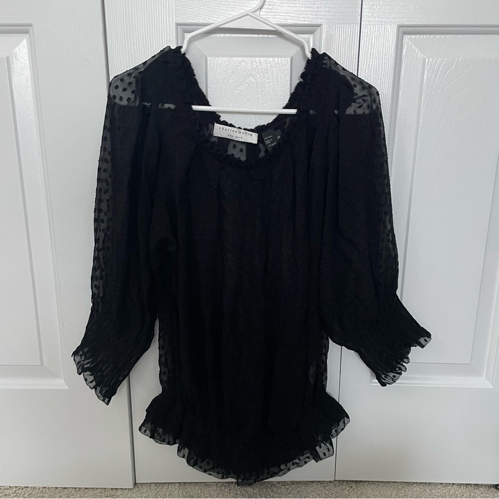 Designer Sheer Silk Top